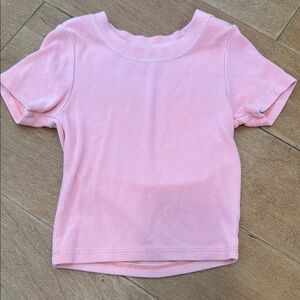 KATIE J RIBBED SHORT SLEEVE